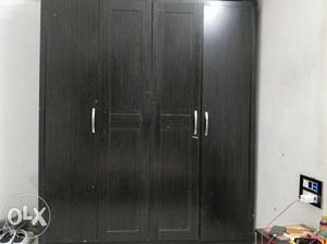 Black Wooden 2-door Cabinet