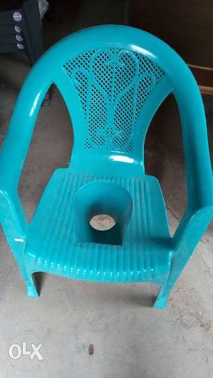 Blue And green Plastic commed Chair