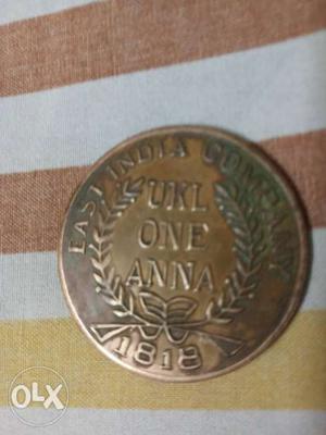  Brown UKL 1 Anna Coin