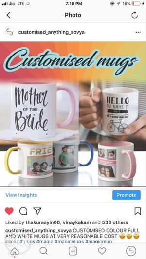 Customised Mugs Just Wtsaap Your Pic And Get