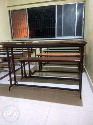 Desk and Benches of good quality for sale