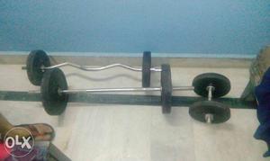 Ez Curl, Barbell, And Adjustable Dumbbell