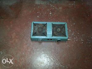 Gas burner of solid steel with stand