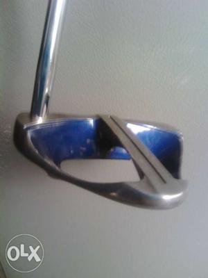 Gray And Blue Golf Putter