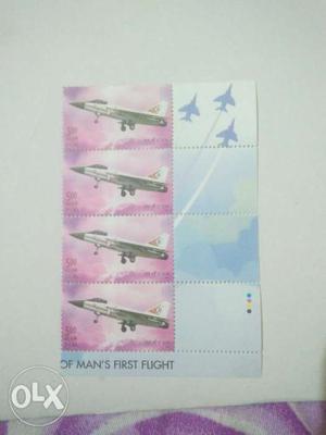 LCA first man flight stamp 4