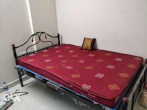 Large Bed - 6 * 4 with head rest and mattress