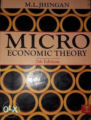 Micro Economic Theory By M.L. Jhingan For