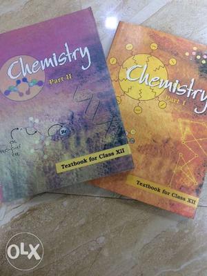 NCERT Chemistry part 1 and 2 Std.XII in good
