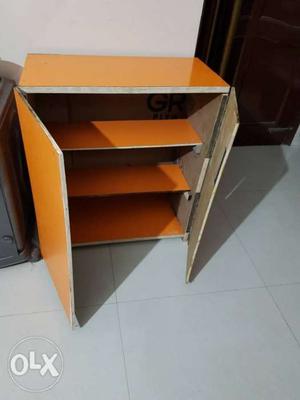 Orange Wooden 2-door Cabinet new