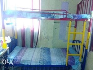 Red And Yellow Bunk Bed Frame
