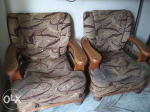 Sofa set, 3 seater and 1 + 1 seater, foam must be
