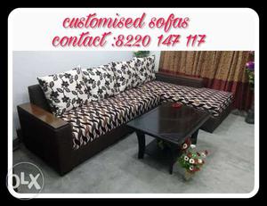 Sofa three seater and diwan