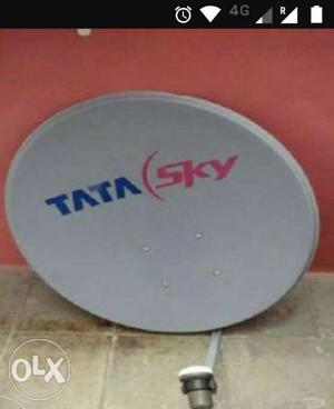 Tata sky HD box with dish antenna...