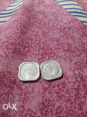This is old coins of India in the year of 19