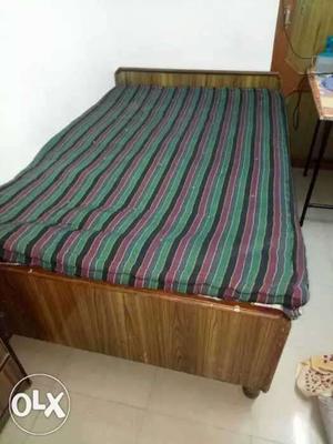 Urgent sale double bed with two 6*4 mattress