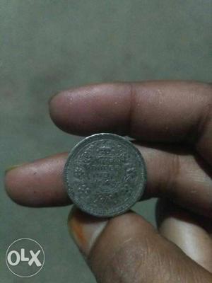 Very old original half quarter coin
