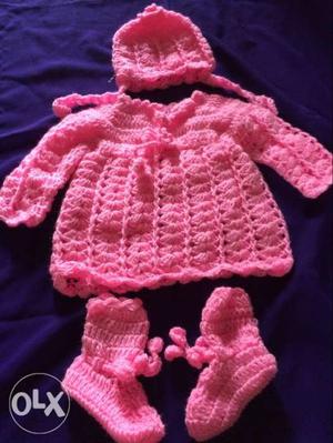 0-6 m baby crochet set