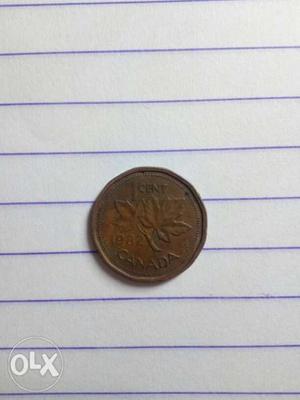 1 Cent Canadian Coin