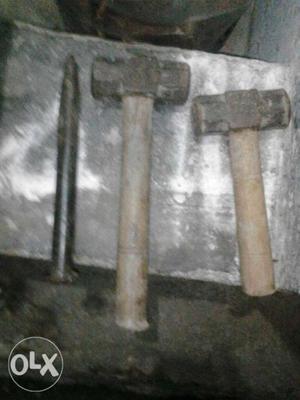 2 Hammer & 1 stone chipper for sale