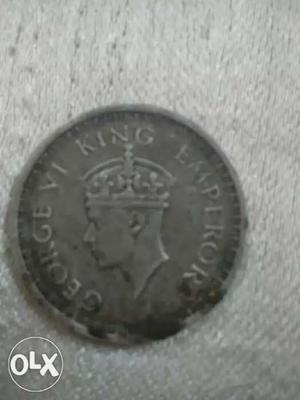 2 old coin in grey clour