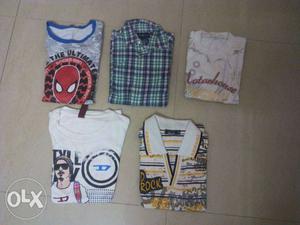 5 cotton T-Shirts.150 rs is total price of all 5.