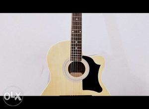 Acoustic Guitar: With stand, cover and strap