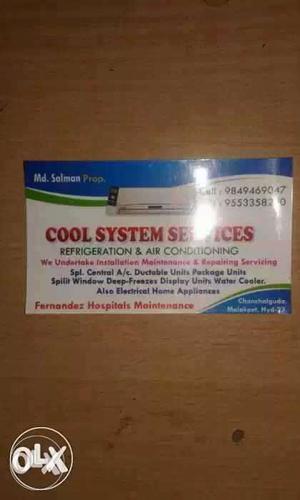 All types of airconditioners repair & service
