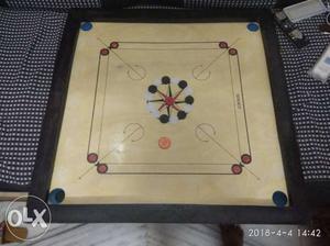 Beige Carrom Board