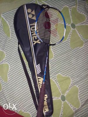 Blue And Black Badminton Racket With Bag