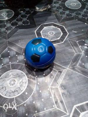 Blue And Black Plastic Ball Toy