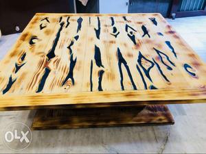 Brand New Brown Wooden Pinewood centre table Size