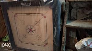 Brown And Black National Champion Carrom Board