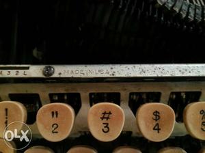 Brown And Gray Typewriter