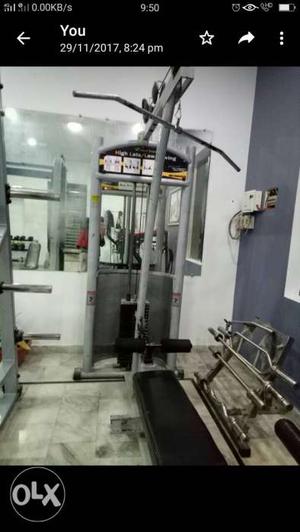 Commercial Gym Equipment: High Lats Pulley, Flat
