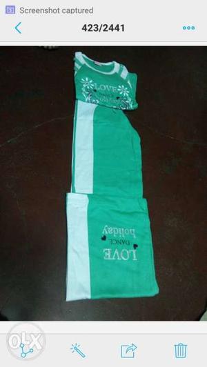 Green And White Hollister Pants