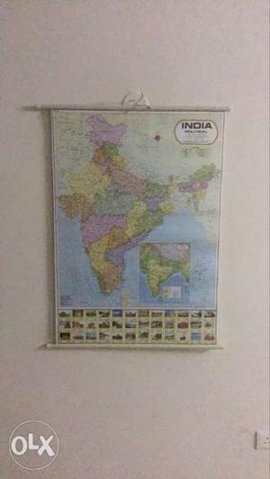 Multicolored India Chart Map