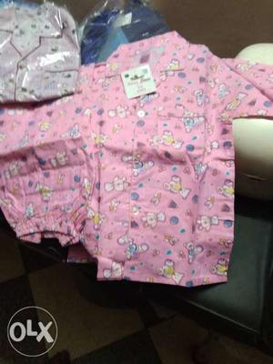Night suit in cotton for kids