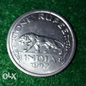 Old one rupee coin of 