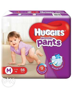 Original Huggies Diaper available in 2 size M -