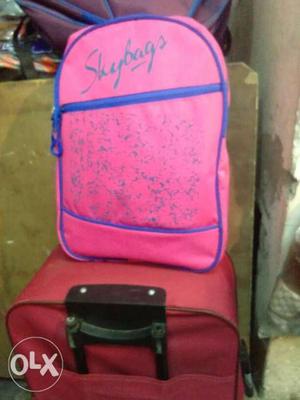 Pink Skybags Backpack