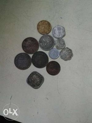 Quarter Anna's 3 coin  half Rupee