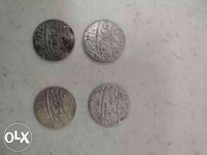 Shah Alam urdu silver coin very old variety.. 850