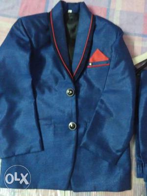 This is new Blue with white serten shirt Suite up