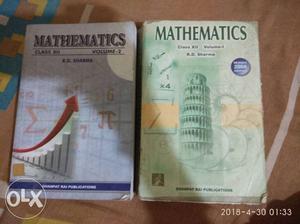 Two Mathematics By R.D Sharma Books