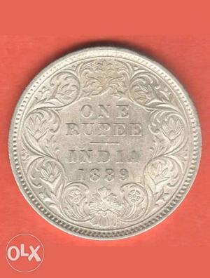 Victoria empress One rupee coin 
