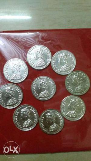  Victoria one rupee Indian Silver coins this price
