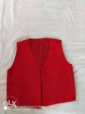 Waist coat for girls. Length 17 inches Chest