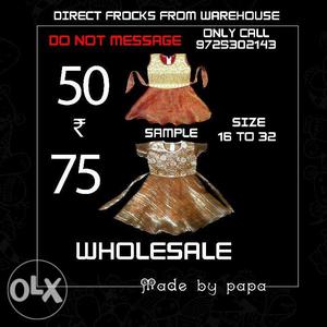 Whole sell frocks