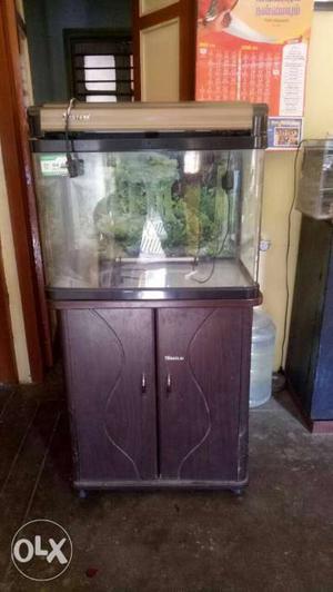 2.5 feet imported fish tank and accessories good