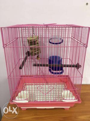 Bird Cage wity extra feeder and toy